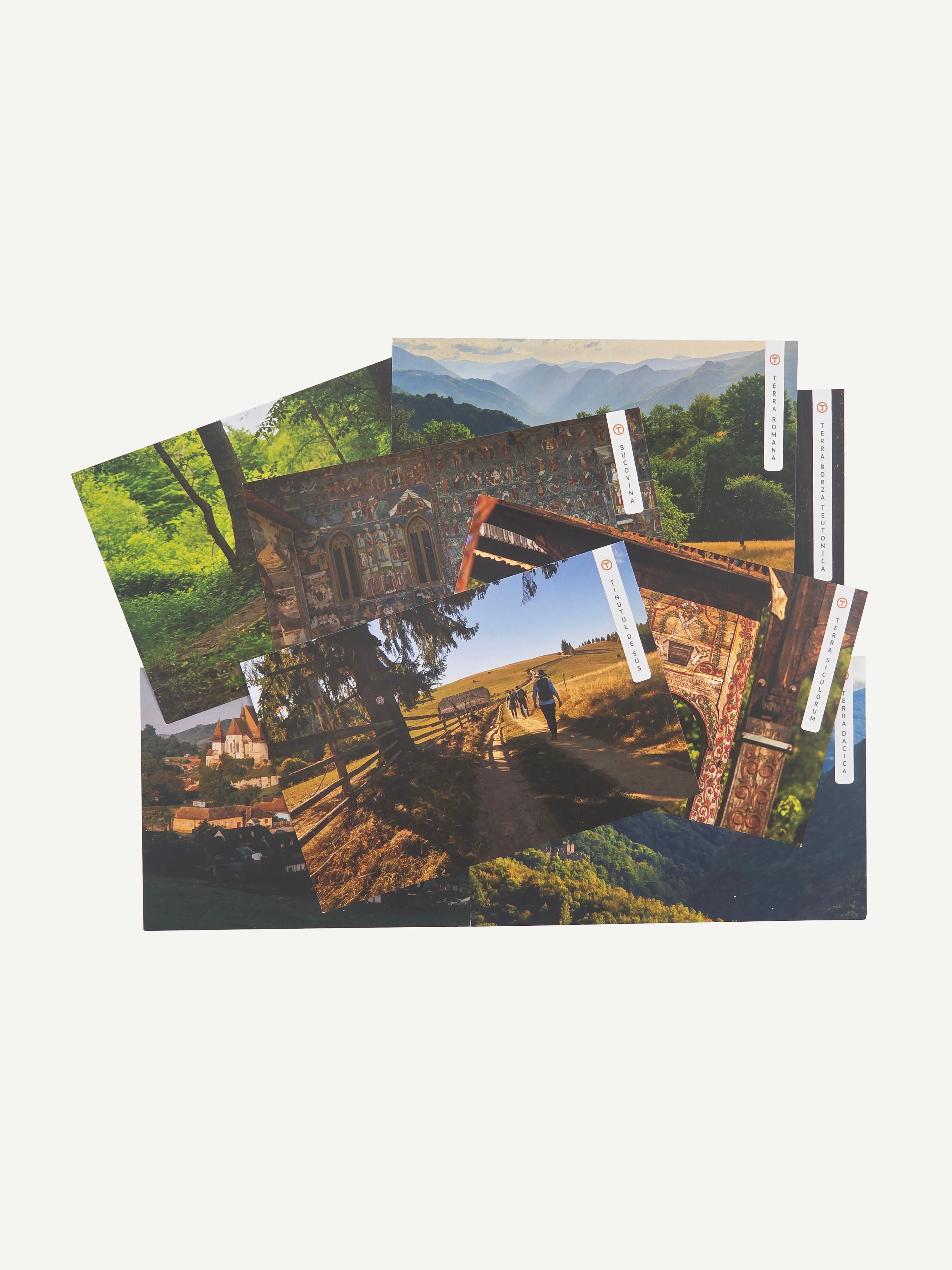 Set of 8 VT Region Postcards