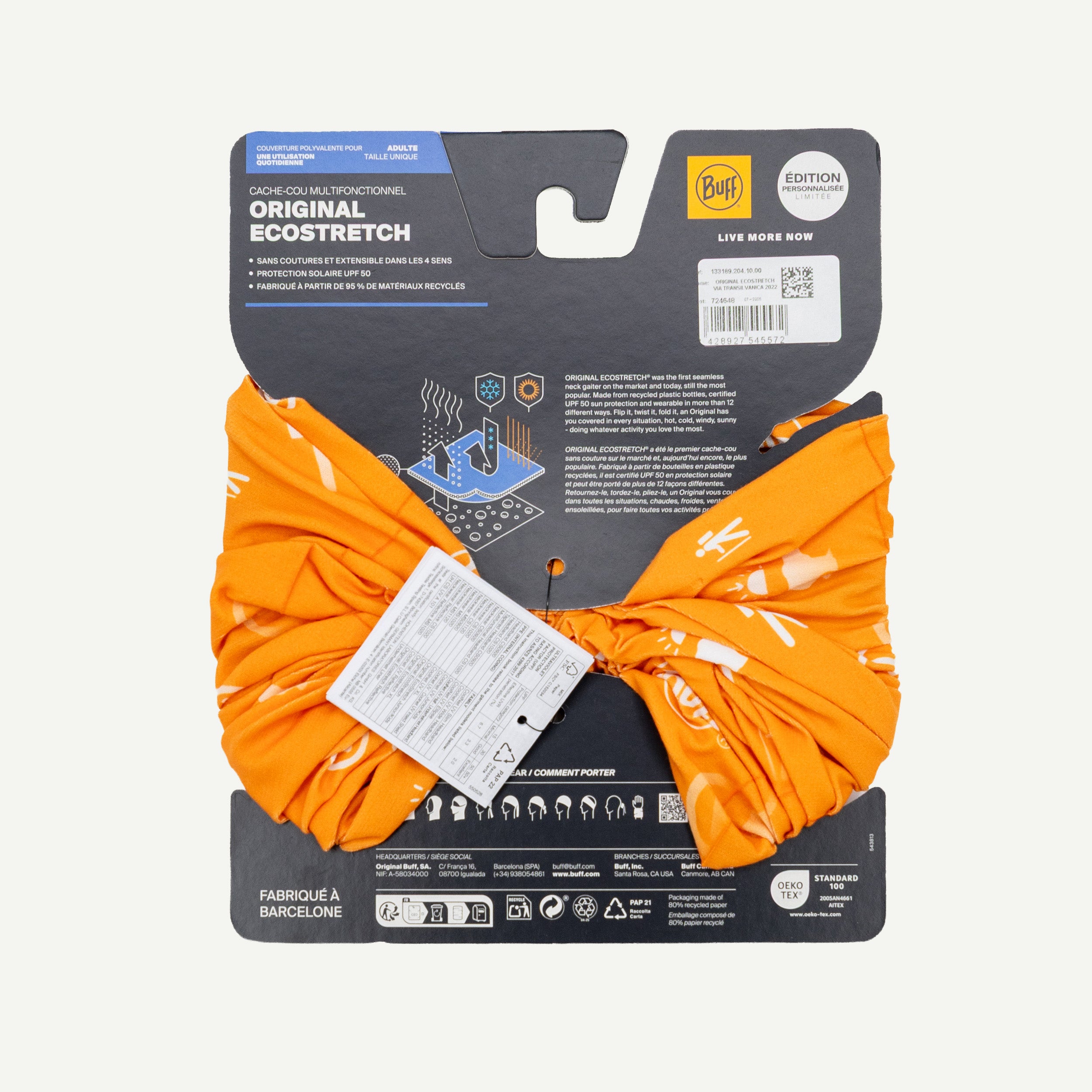 Multifunctional bandana Explore Via Transilvanica x BUFF