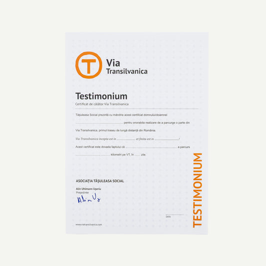 Testimonium - certificat parțial (100km/200km)